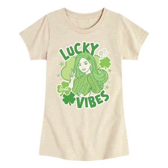 Barbie - Lucky Vibes - Youth Girls Fitted Short Sleeve T-Shirt