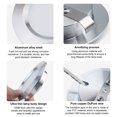 thumbnail image 3 of Mistaha Ultra-Thin LED Cabinet Round Light with 12 High-Brightness Beads, Soft Translucent Cover, Aluminum Alloy Shell, 3000K Warm White, 3W Silver Casing, 3 of 6