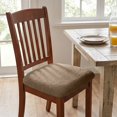 thumbnail image 4 of Velvet Stretch Dining Chair Seat Covers Thick Soft Elastic Chair Cushion Slipcover for Kitchen Dining Room Curved Seat Protector Washable, 4 of 6