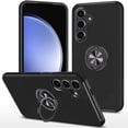 thumbnail image 2 of For Samsung Galaxy S24 FE /Fan Edition Hybrid 360 Degree Rotatable Metal Invisible Ring Stand Holder Fit Magnetic Car Mount Shockproof Cover ,Xpm Phone Case [ Black ], 2 of 7