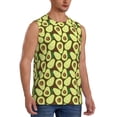 thumbnail image 2 of Uemuo Avocado Pattern Men's Sleeveless T-Shirt,Muscle Athletic Tank Top, Moisture-wicking Quick-dry Breathable Classic Tee Top for Gym Run Outdoor Sports-X-Large, 2 of 8