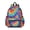 Red and Green, variant on Pink and Blue Tie Dye Pattern Backpack for School, Cute School Bag with Adjustable Shoulder Straps and Padded Back, 13.4"x11"x4.7"