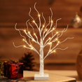 thumbnail image 1 of Vanthylit Árbol de Navidad de mesa, árbol de abedul blanco con luces LED, juego de 2, luces de árbol de color blanco cálido, temporizador con pilas, decoraciones de Navidad, árbol iluminado para decor, 1 of 4