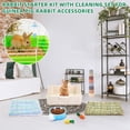 thumbnail image 7 of 34 Pcs Rabbit Starter Kit Rabbit Litter Box Small Animal Water Bottle Stackin..., 7 of 7