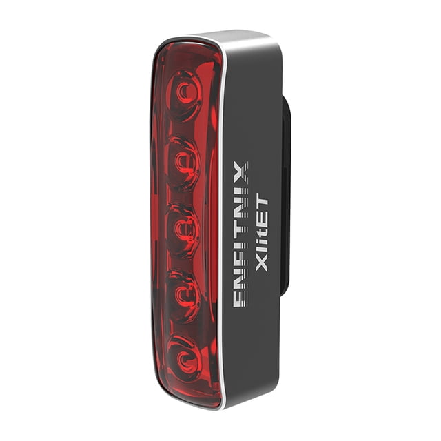 Enfitnix XlitET, asiento de luz trasera para bicicleta, cojín y poste, soporte doble, lámpara trasera para bicicleta, inicia parada, linterna con detección de freno Enfitnix Lámpara de cola de bicicleta