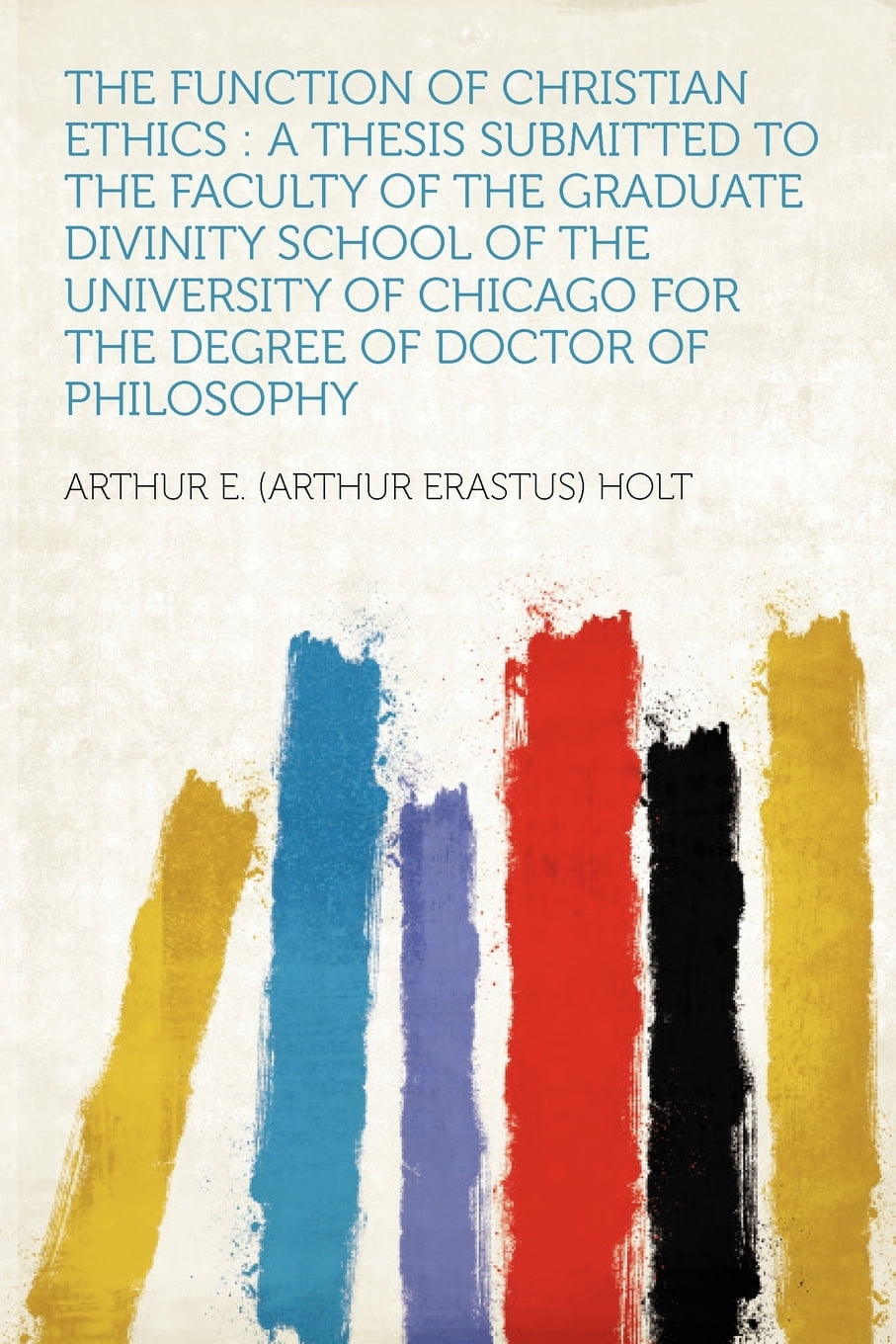 Masters of divinity thesis