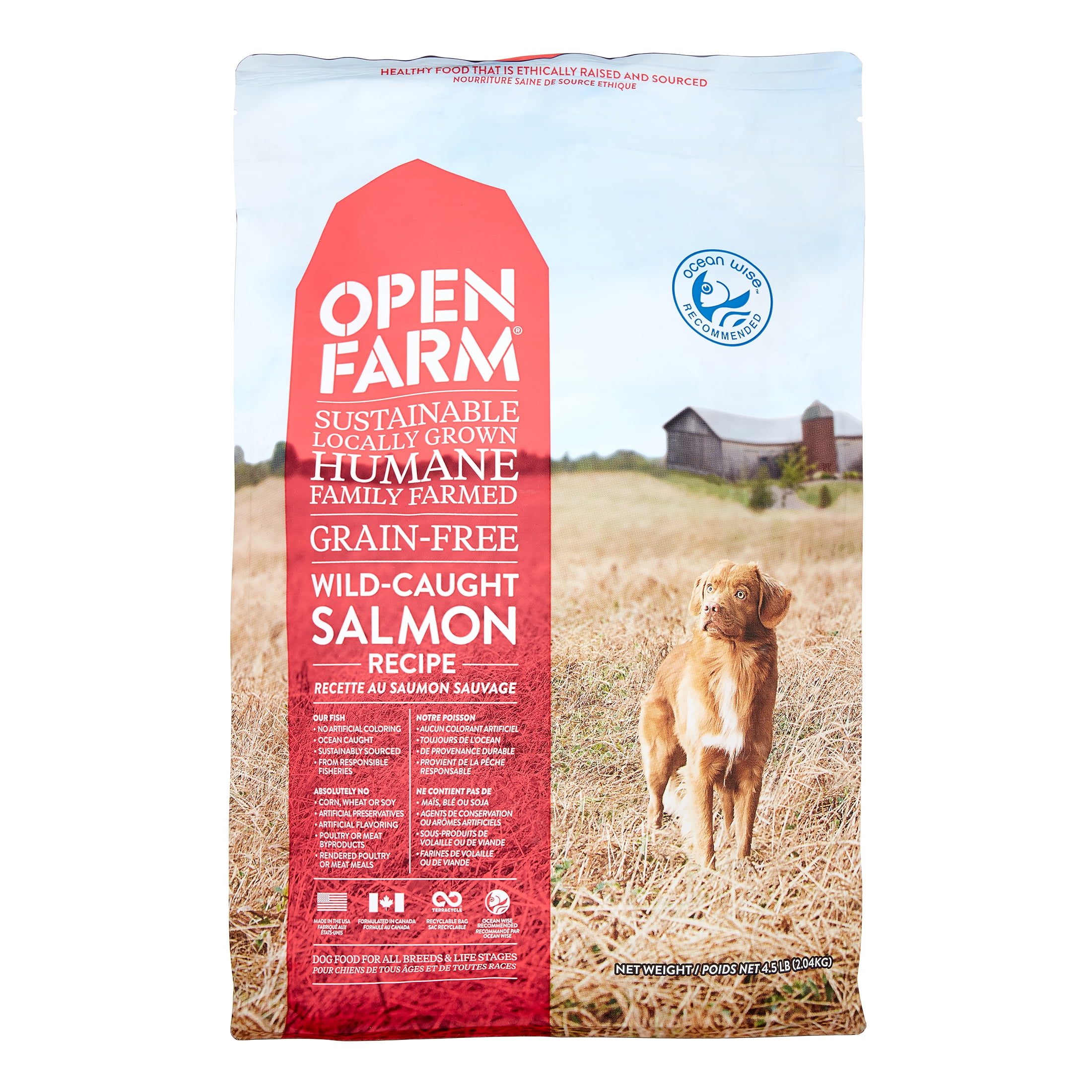 Open Farm GrainFree Salmon Recipe Dog Food, 4.5 lb. Bag