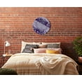 thumbnail image 4 of U & I Together Deep Violet Alphabet 24 inch Glass Round Wall Hanging Sign, 4 of 4