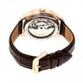 thumbnail image 2 of Sebastian Semi-Skeleton Leather-Band Watch - Rose Gold/White, 2 of 3