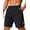 Black, variant on COOFANDY Mens Athletic Running Shorts 9" Lightweight Quick Dry Drawstring Mesh Gym Shorts with Zipper Pockets