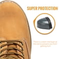 thumbnail image 3 of SAFETY LOONG Steel Toe Work Boots for Men, 6-Inch Non Slip Comfortable Leather Waterproof Industrial Construction Safety Workboots steel Wheat 10, 3 of 8