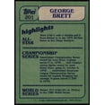 thumbnail image 2 of George Brett #201 1982 Topps, 2 of 2