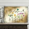 thumbnail image 3 of God Says You Are Canvas Wall Art – Vintage Floral Scripture Affirmations with Hummingbirds – Christian Inspirational Décor for Women, Girls, or Family – Faith-Based Wall Print – Ready to Hang, 3 of 4