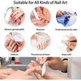 thumbnail image 3 of 15 limas de uñas profesionales, lima de uñas cuadrada de grano 100/180 de doble cara, herramientas de manicura de gel acrílico natural lavables para el hogar o el salón, 3 of 5