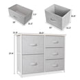 thumbnail image 5 of YINTATECH Dresser with 5 Drawers - Fabric Storage Tower, Organizer Unit for , Living Room, Hallway, Closets - Sturdy Steel Frame, Wooden Top & Easy Pull Fabric Bins, 5 of 9