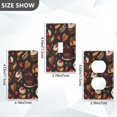 thumbnail image 7 of Yayeee Duplex Wall Plate 1-Gang 4.5"x2.7" Home Receptacle Light Switch Decorative Outlet Cover, Chocolate Cakes, 7 of 7