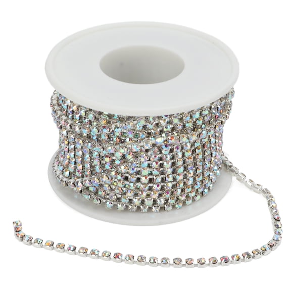 Chaîne à Griffes de 10 Yards en Strass, Fermoir, Bordure, Haute Brillance, Coupe Arbitraire, Chaîne Griffe en Strass pour Bricolage, Artisanat, Décoration de Fête