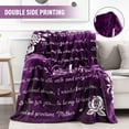 thumbnail image 6 of Jekeno Birthday Gifts for Women-Unique Mom Gifts from Daughter or Son for Birthday-Gift Blanket,Double Sided Printed Throw- Mother's Day, Christmas, Birthday,Warm Soft 50"x60" (Purple)-I Love You Mom, 6 of 7