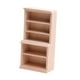 thumbnail image 4 of Estante de madera para libros de simulación Micro paisaje cocina sala de estar dormitorio vida escena muebles 1:12 accesorio de decoración, 4 of 9