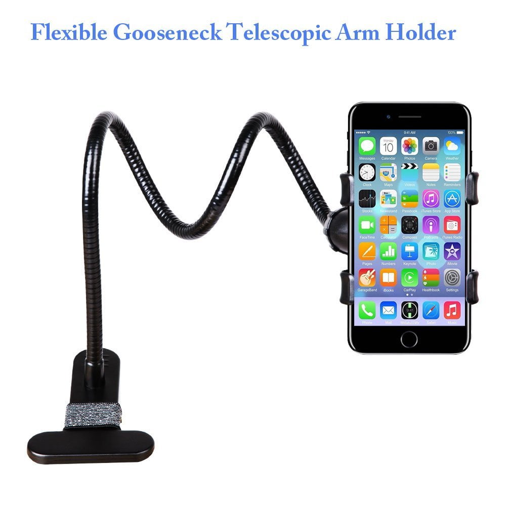 Bestek Cell Phone Clip Holder Stand With Sitck On Mount Gooseneck One Clamp Car Desk Table For Iphone Ipod Gps Ps4