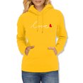 thumbnail image 4 of Hauts de Mode pour Femmes, Pull à Capuche à Manches Longues, Impression Couleur Unie, 4 of 6