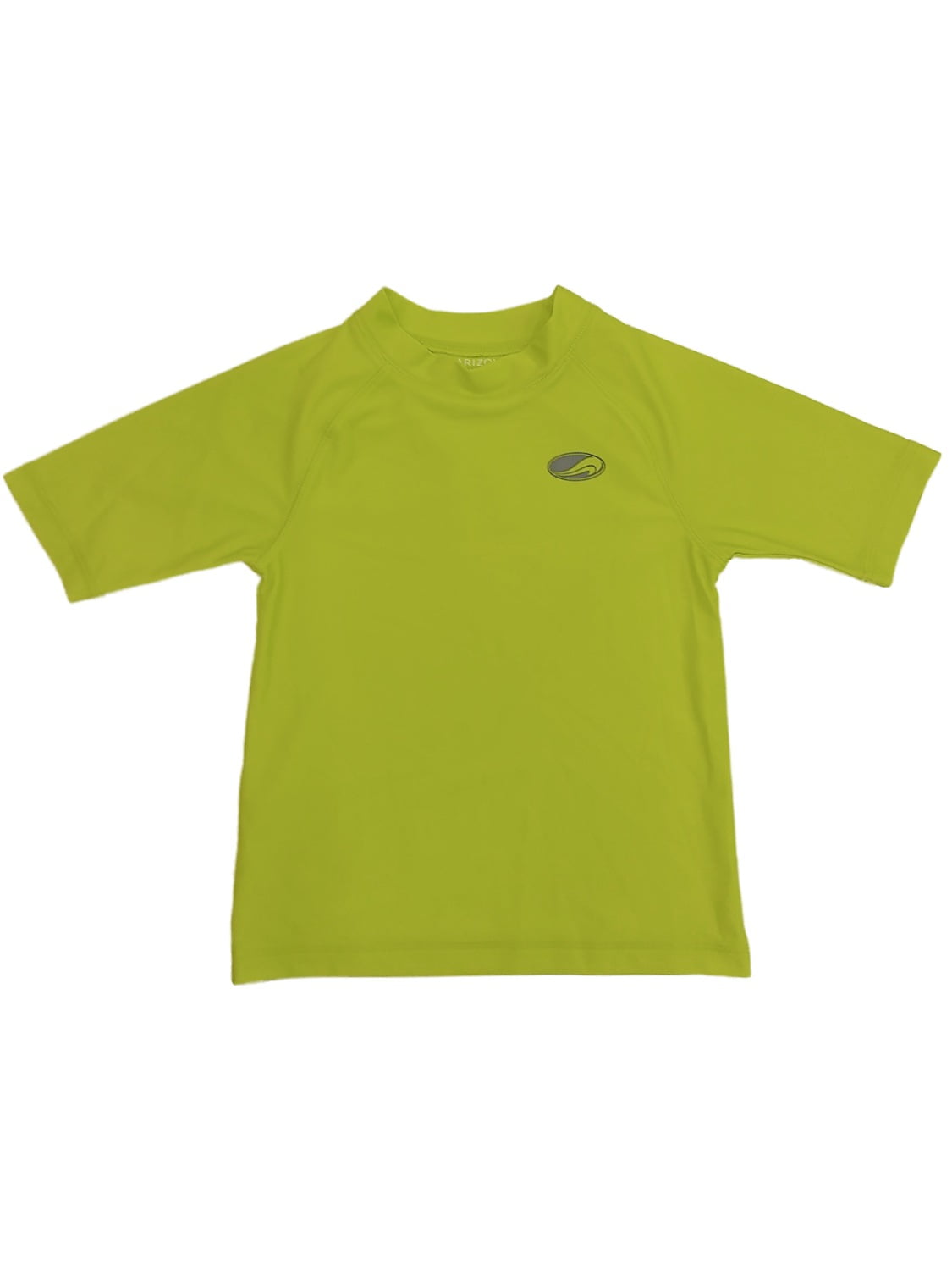 Boys Neon Green Rash Guard Swim Shirt 