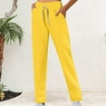 thumbnail image 6 of Breezora Women's Breathable Soft Lounge Sweatpants for Fall Winter Comfort with Stretchy Waistband XL Size Yellow, 6 of 8