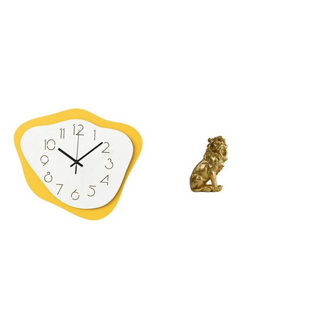Reloj De Pared Acrílico Con Forma De León, Adorno Moderno Y Silencioso, Ideal Para La Oficina, Fiestas, Inauguración De Casa, Cocina, Dormitorio O Armario.