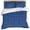 Blue, variant on Brown Farmhouse Duvet Cover Set, Vintage Country Monochrome Textured Soft Duvet Cover Queen Size Bedding Set 4 Pieces, 1 Quiltcover and 2 Pillowcases with Zipper, 1 Bed Sheet for All Seasons