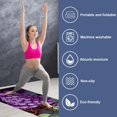 thumbnail image 2 of Grape Yoga Mat Towel with Storage Bag, 72.8"x26.8", Ideal for Yoga, Pilates, Fitness - Yoga Blankets,Gym Towel, 2 of 6