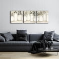 thumbnail image 3 of Epic Art 'Ivory Vases in a Row' by Cindy Jacobs, Acrylic Glass Wall Art, 3 Piece Set, 72" x 24", 3 of 8
