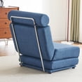thumbnail image 3 of Single Sofa Chair Foldable Single Sofa Bed with Pillow,Portable Foldable Sofa Bed,Leisure Sofa Chair,Easy to Store,Made of Breathable and Wearable Linen, 3 of 10