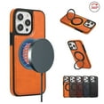 thumbnail image 2 of Solennerer Magnetic Case for Iphone 15 Pro Max /15 Pro/15 Plus/15,Leather Metal Ring Holder Phone Cover Slim Wireless Charging Shockproof Business Shell, 2 of 9