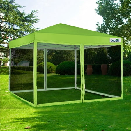 Quictent 8x8 Ez Pop up Canopy with Netting Screen House ...