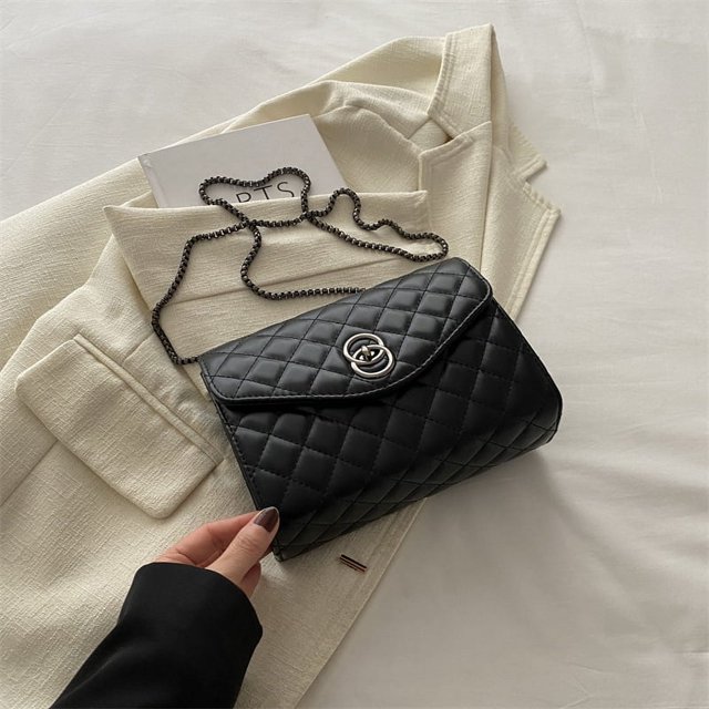 Bolso cuadrado pequeño y sencillo informal, novedad de verano 2025, bolso de hombro estilo rombo, bandolera estilo ins con personalidad a la moda