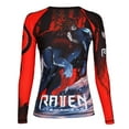 thumbnail image 2 of Raven Fightwear Women's The Red Rash Guard MMA BJJ Red Medium, 2 of 3