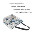 thumbnail image 3 of Open Top Canvas Tote Bag with Zipper Reusable Shopping Bag 13.5x15" Roomy Carryall Stunning Tree, 3 of 9