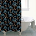 thumbnail image 4 of Multicolor Controllers Games Icons Black Pattern Shower Curtain 72"x72" ,Bathroom Decorative Shower Curtains Set with 12 Hooks,Modern Waterproof Washable Shower Curtain, 4 of 6