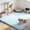 Aqua Blue, variant on Round Faux Carpet Suitable for Living Room & Bedroom - Plush Soft Machine-Washable Rug with Complete Sizes, Jumbo Circular Suitable for Spaces, Modern Minimalist Decor, Christmas Gift Idea (No)