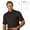 Black, variant on Monterey Club Men's Performance Jersey Solid Golf Polo Shirt #1046