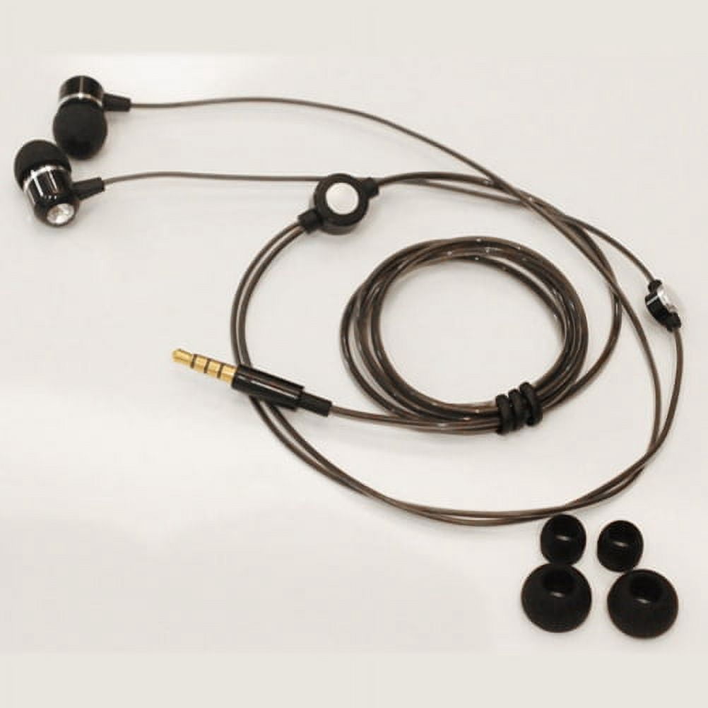 Hi-Fi Sound Wired Earphones Headphones Handsfree Mic Headset Metal Earbuds In-ear Earpieces R1B for Motorola Moto G7 Power G6 E5 Plus Play, Droid Turbo 2, e6 E4 PLUS - NABI DreamTab HD8