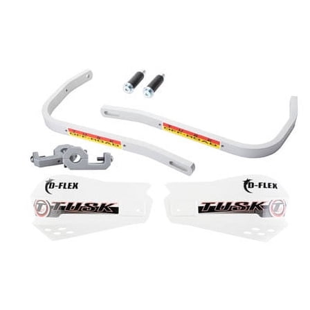 D-Flex Handguards with MX Shields White 7/8" Bar Mounts
