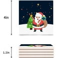 thumbnail image 3 of FMSHPON Merry Christmas Santa Claus Set of 8 Coaster for Drinks, Absorbent Ceramic Stone Coasters Cup Mat with Cork Base for Home Kitchen Room Coffee Table Bar Decor, 3 of 4