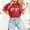 #09 Red, variant on Women's Valentines TShirts Cute Heart Printed Blouses Loose Summer Top Crewneck Short Sleeve Lightweight Cotton Tee Shirt Pullover Tops