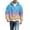 Sky Blue2*, variant on RUTAYY Men's Zip Hoodie Long Sleeve Loose Fit Waffle Fabric Gradient Design Daily Sweatshirt Sky Blue