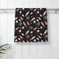 thumbnail image 5 of Fuzoiu Space Rocket Print Bathroom Hand Towel,Premium Microfiber Towel 27.5x16in,Soft Towel for Home Hotel Gym Laundry Room Bathroom, 5 of 6