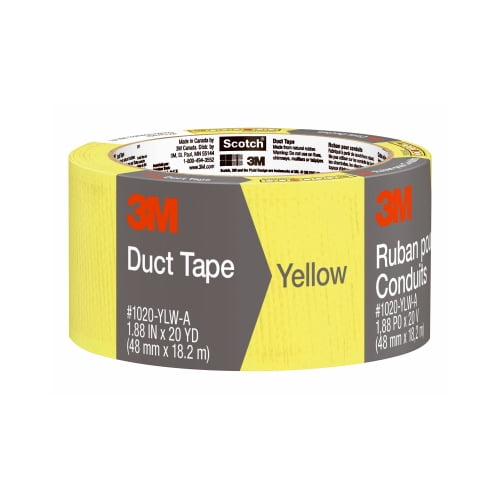 3M Scotch 1.88 in. W x 20 yd. L Yellow Solid Duct Tape