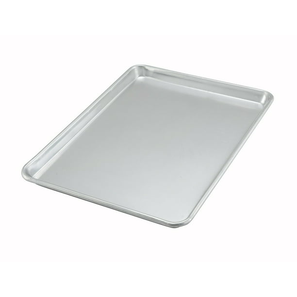 Winco ALXP-1318, 13x18-Inch Half-Size 18 Gauge Aluminum Sheet Pan, NSF ...