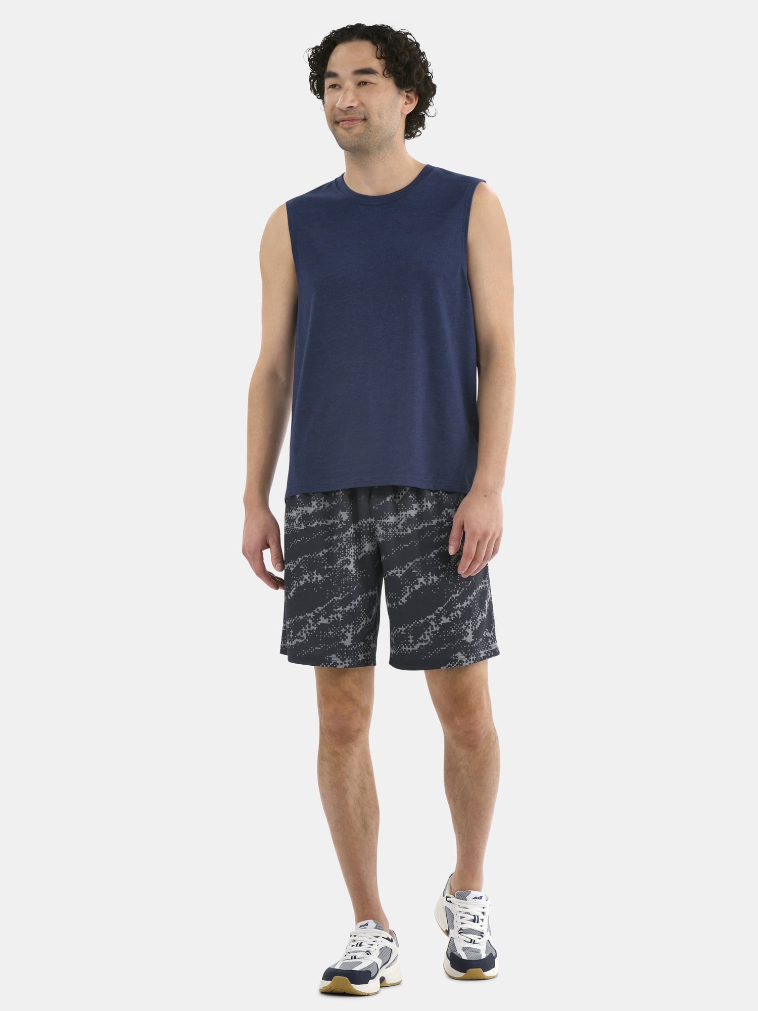 Athletic Works Men's and Men's Big & Tall Tri-Blend Muscle Tee, Sizes XS-4XLT