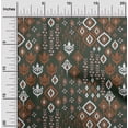 thumbnail image 1 of oneOone Cotton Poplin Fabric Block & Geometric Ikat Print Fabric By The Yard 42 Inch Wide, 1 of 4